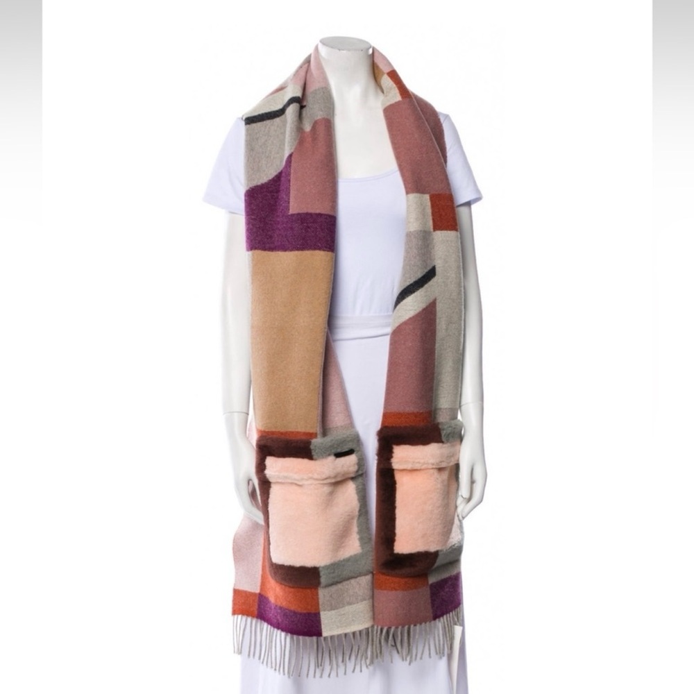 NWOT Fendi Cashmere Shawl with Pockets